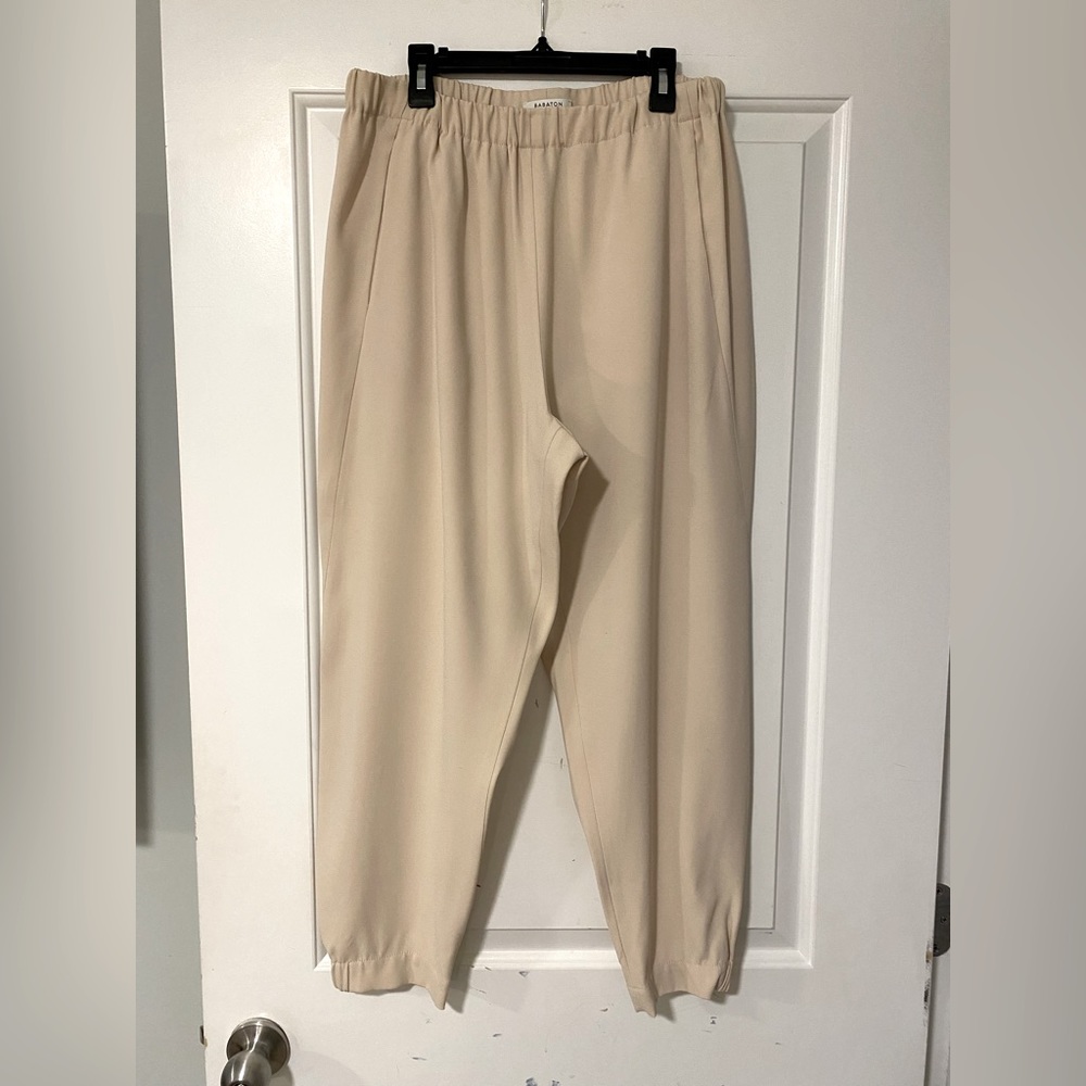 ARITZIA BABATON DEXTER PANT COOL BEIGE SIZE L